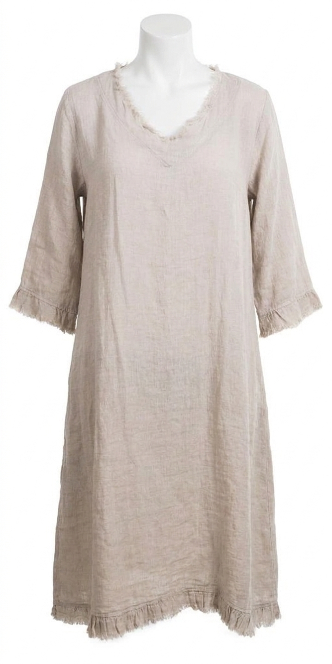 NEW GIGI MODA cardiff linen tunic in beige